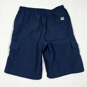 Vintage Nike Cargo Shorts Mens Large Y2K Skater Lined‎ Hybrid Baggy Swoosh Logo